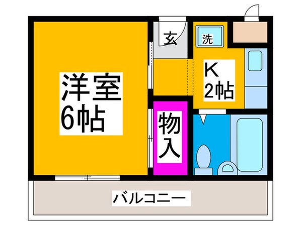 楠古谷マンションの物件間取画像